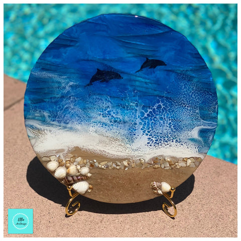 Beach Resin Art Painting