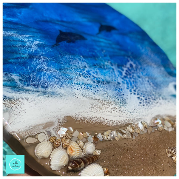 Beach Resin Art Painting