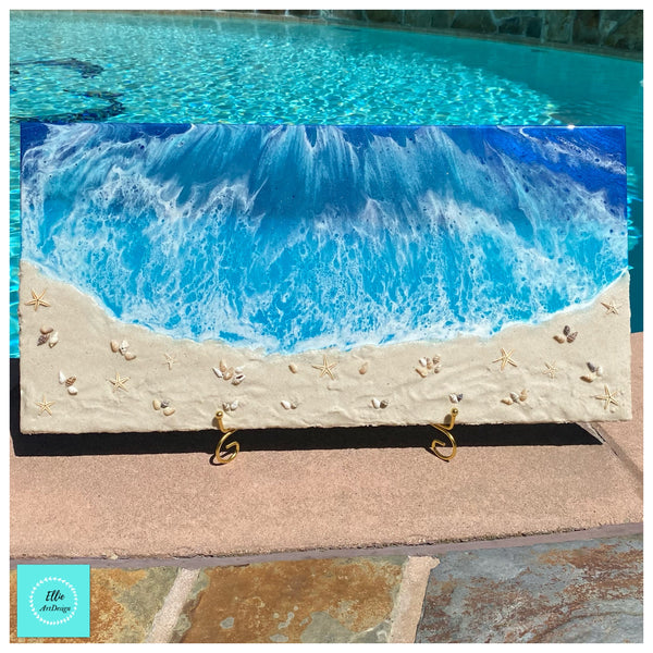 Beach Resin Art Painting