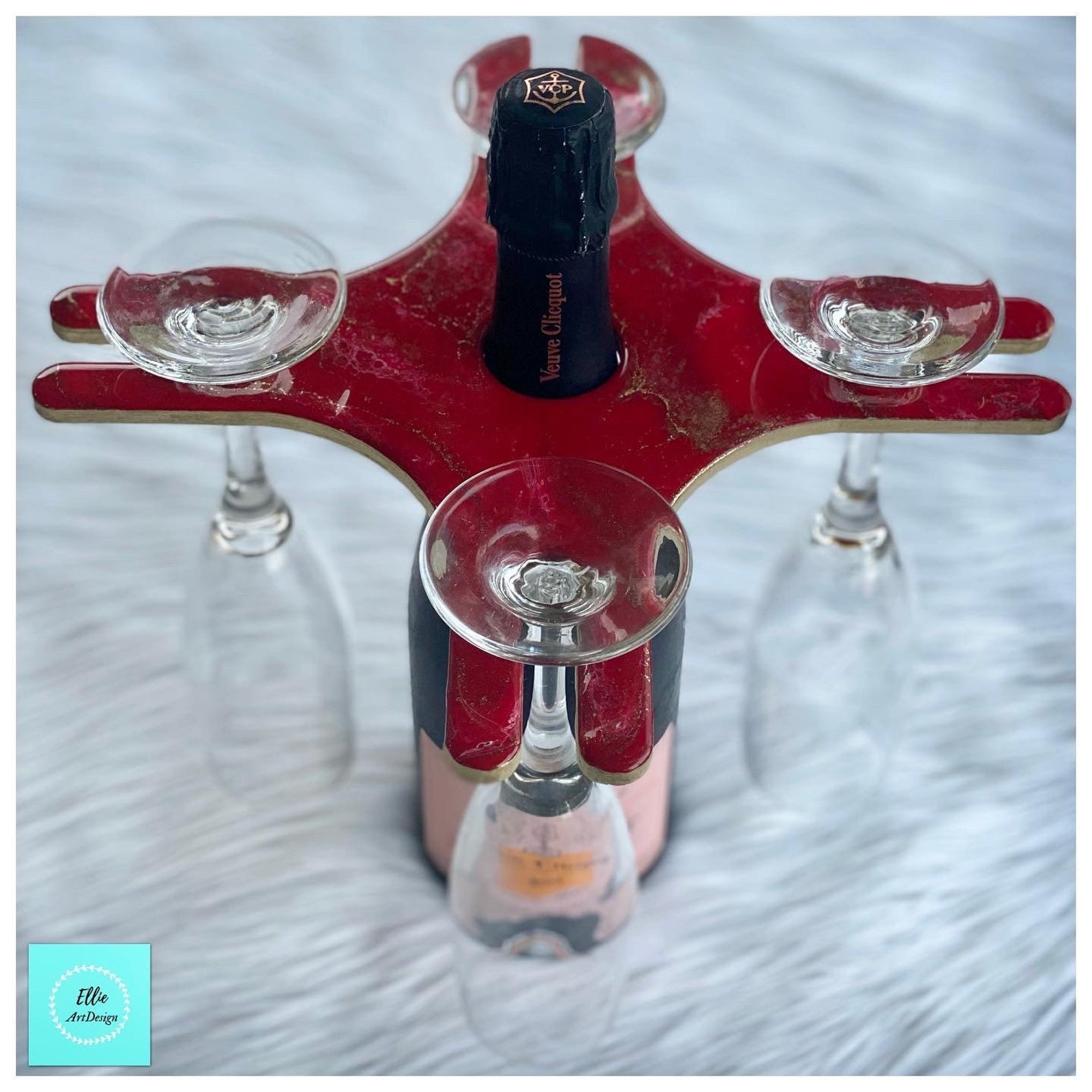 Wine/Champagne and glass holder