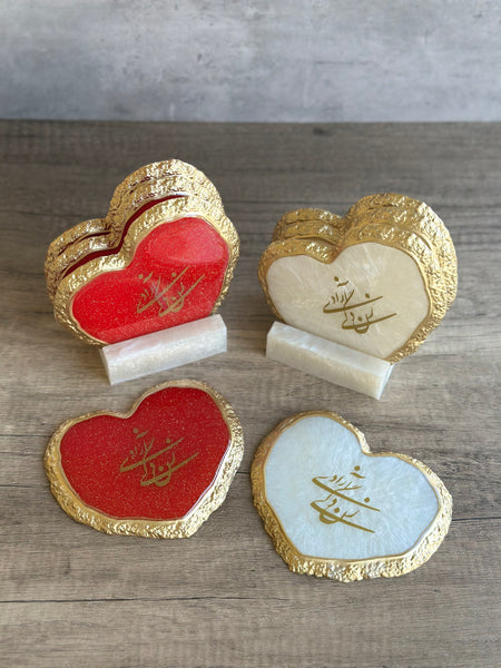 Zan Zendegi Azadi Coaster set with holder!